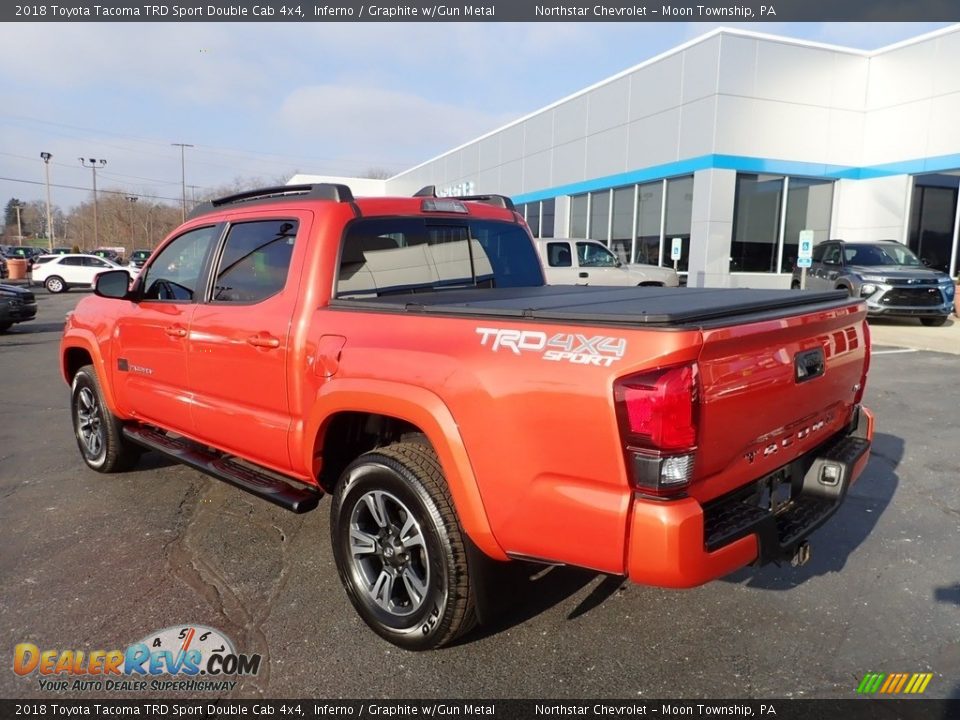 2018 Toyota Tacoma TRD Sport Double Cab 4x4 Inferno / Graphite w/Gun Metal Photo #4