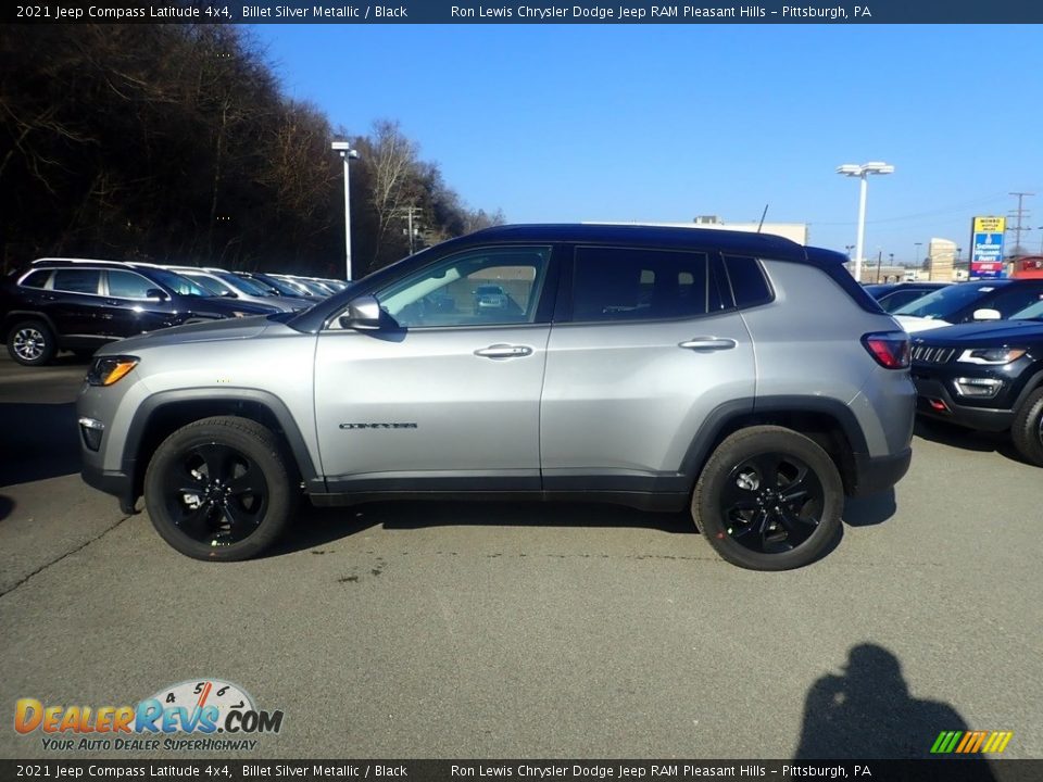 2021 Jeep Compass Latitude 4x4 Billet Silver Metallic / Black Photo #7