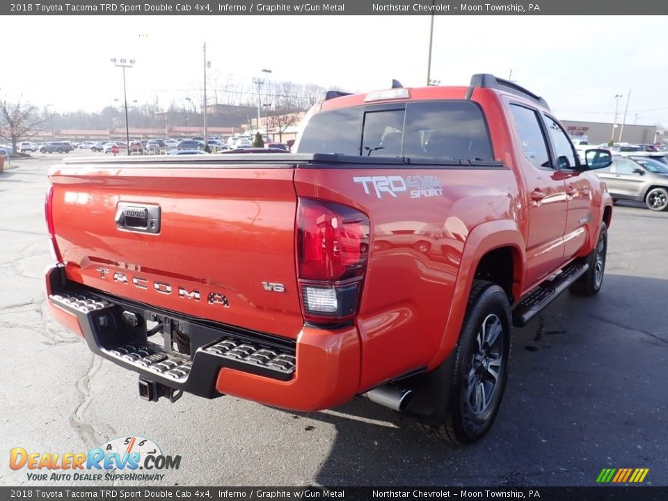 2018 Toyota Tacoma TRD Sport Double Cab 4x4 Inferno / Graphite w/Gun Metal Photo #7