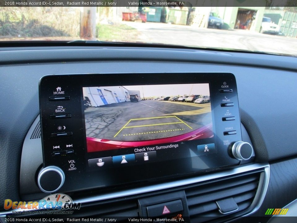 2018 Honda Accord EX-L Sedan Radiant Red Metallic / Ivory Photo #16