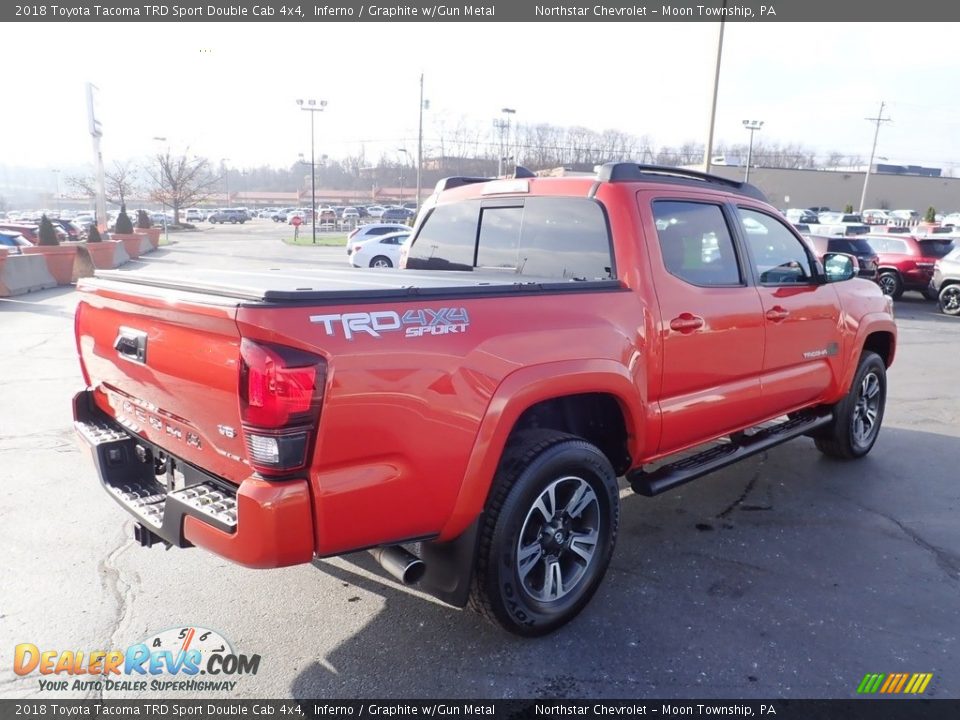 2018 Toyota Tacoma TRD Sport Double Cab 4x4 Inferno / Graphite w/Gun Metal Photo #8