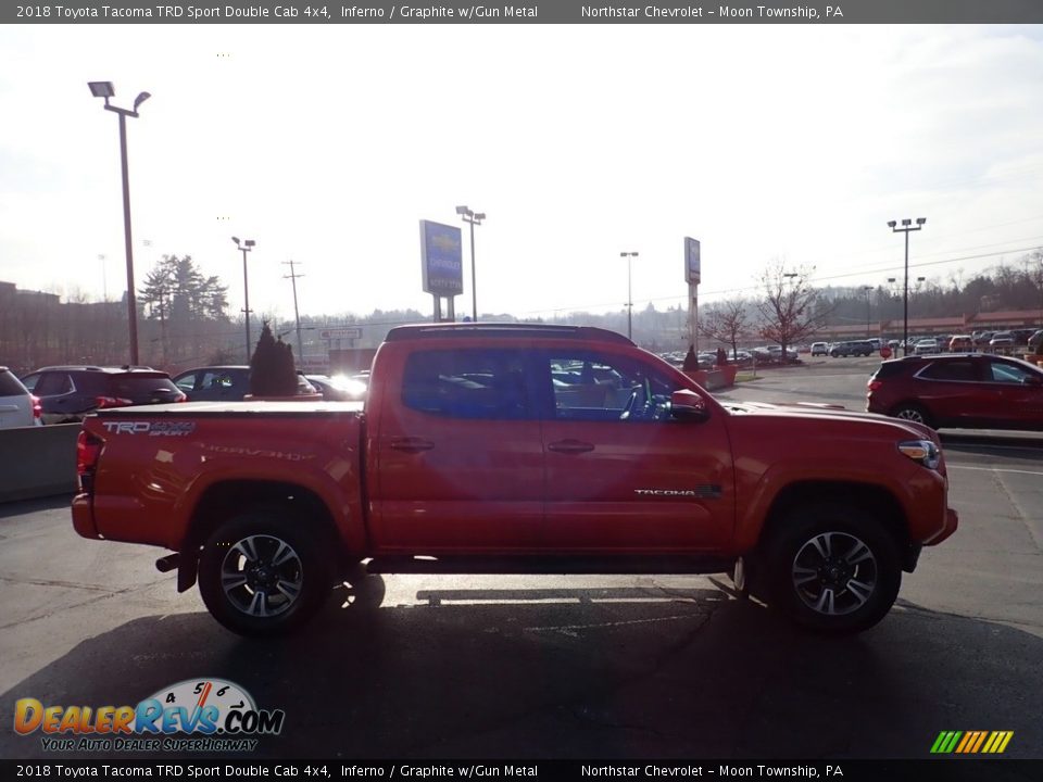 2018 Toyota Tacoma TRD Sport Double Cab 4x4 Inferno / Graphite w/Gun Metal Photo #9