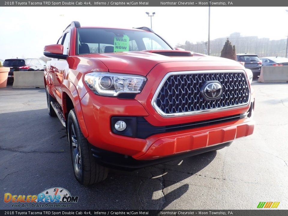 2018 Toyota Tacoma TRD Sport Double Cab 4x4 Inferno / Graphite w/Gun Metal Photo #11