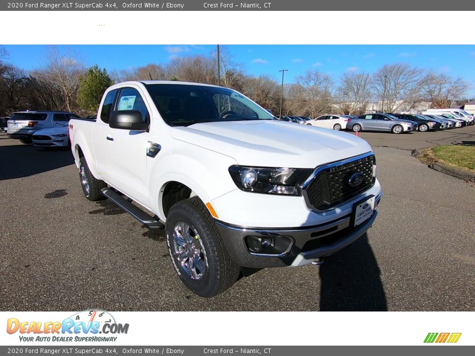 2020 Ford Ranger XLT SuperCab 4x4 Oxford White / Ebony Photo #1
