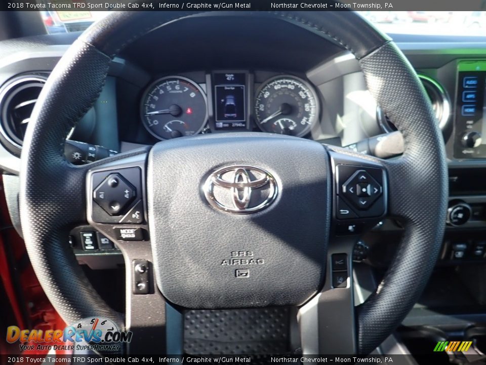 2018 Toyota Tacoma TRD Sport Double Cab 4x4 Inferno / Graphite w/Gun Metal Photo #25