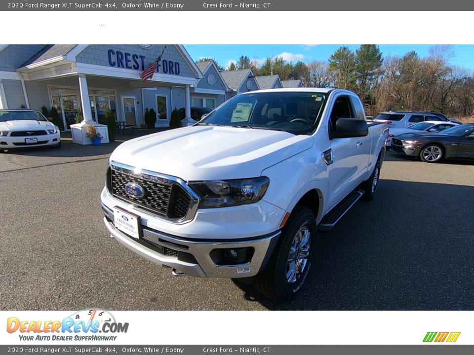 2020 Ford Ranger XLT SuperCab 4x4 Oxford White / Ebony Photo #3