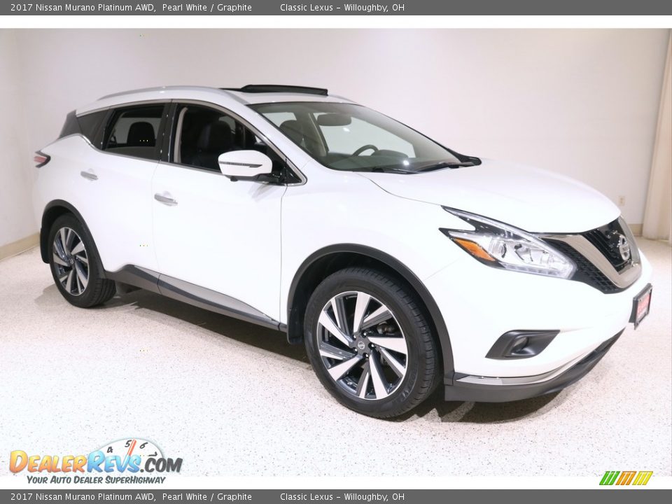 2017 Nissan Murano Platinum AWD Pearl White / Graphite Photo #1