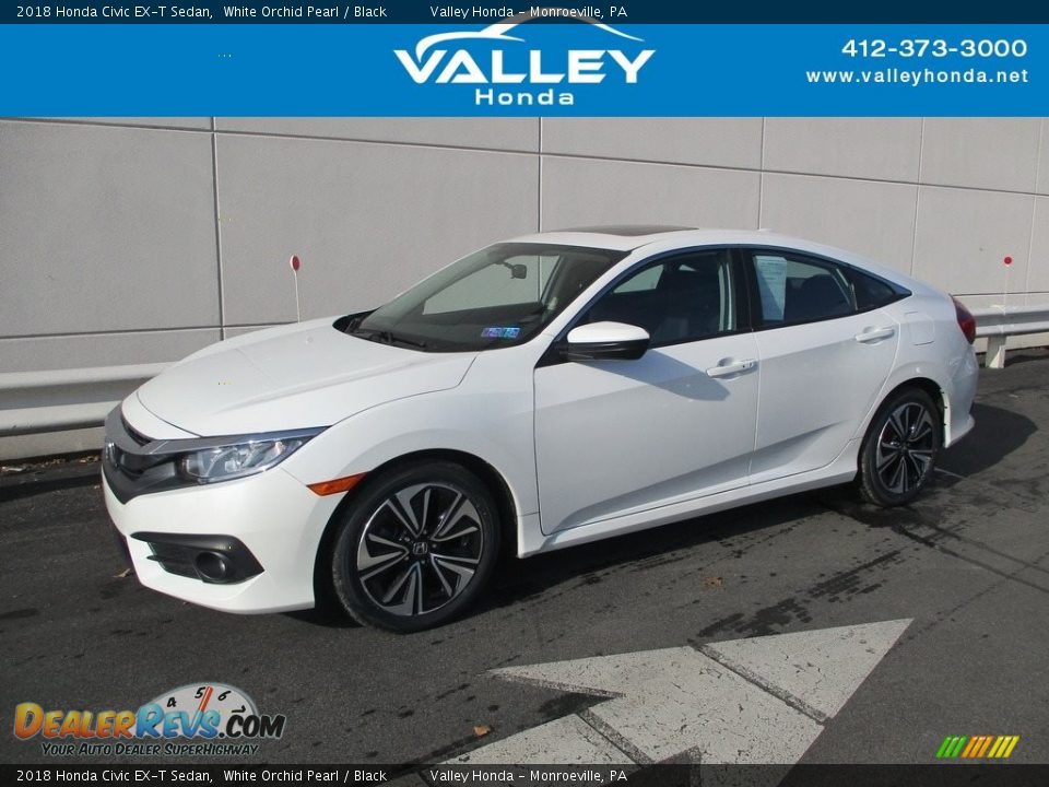 2018 Honda Civic EX-T Sedan White Orchid Pearl / Black Photo #1