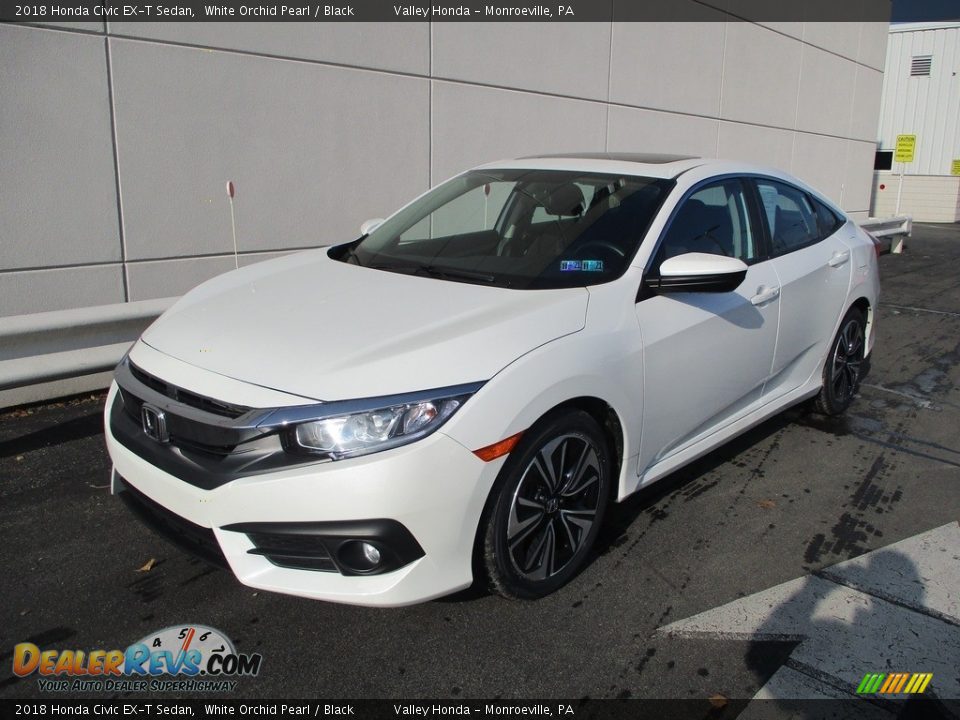 2018 Honda Civic EX-T Sedan White Orchid Pearl / Black Photo #9