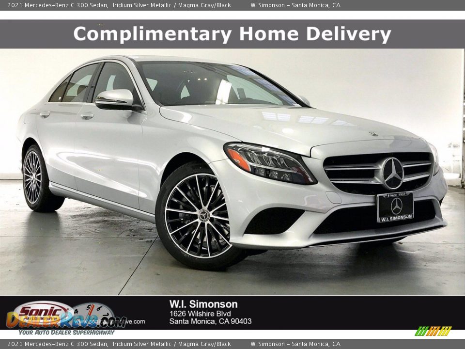 2021 Mercedes-Benz C 300 Sedan Iridium Silver Metallic / Magma Gray/Black Photo #1