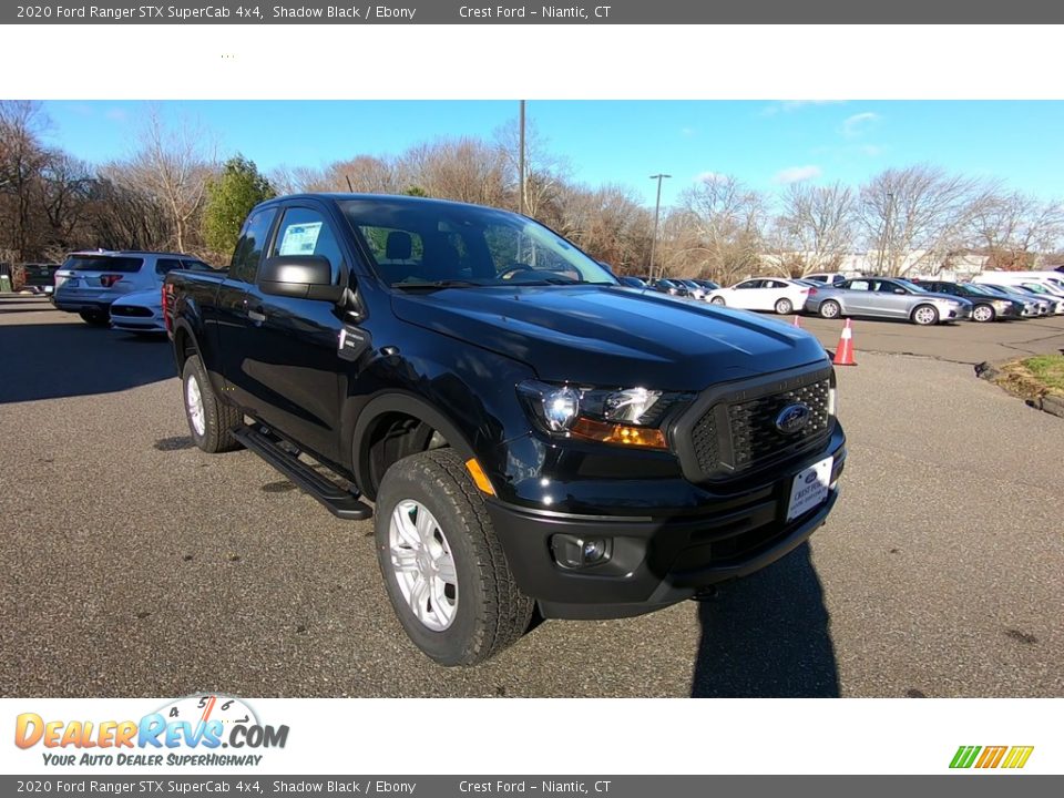2020 Ford Ranger STX SuperCab 4x4 Shadow Black / Ebony Photo #1