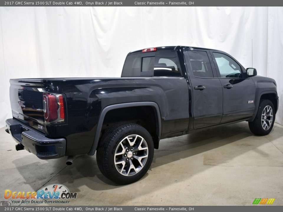 2017 GMC Sierra 1500 SLT Double Cab 4WD Onyx Black / Jet Black Photo #2