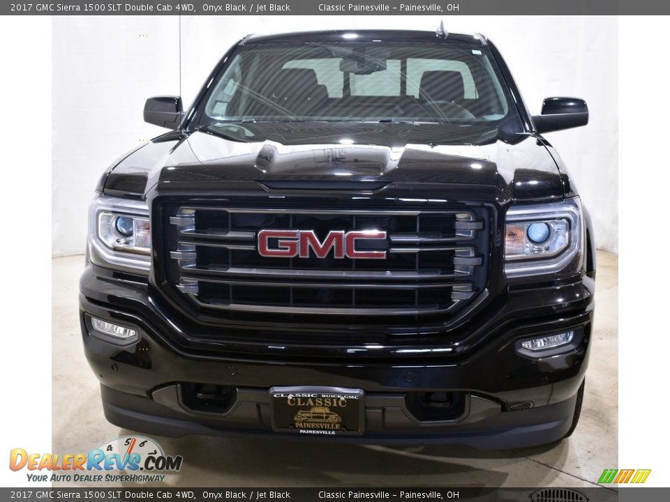 2017 GMC Sierra 1500 SLT Double Cab 4WD Onyx Black / Jet Black Photo #4