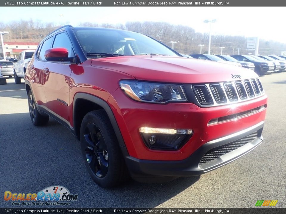 2021 Jeep Compass Latitude 4x4 Redline Pearl / Black Photo #3