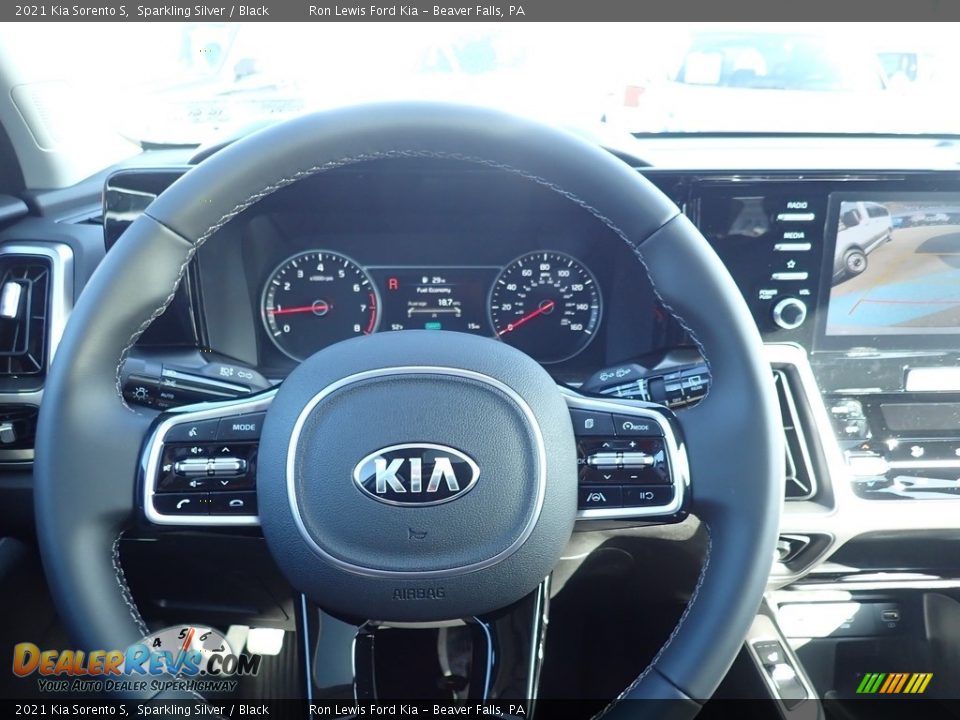2021 Kia Sorento S Sparkling Silver / Black Photo #20