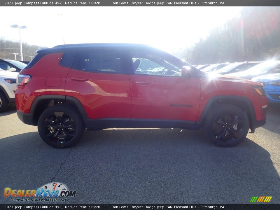 2021 Jeep Compass Latitude 4x4 Redline Pearl / Black Photo #4