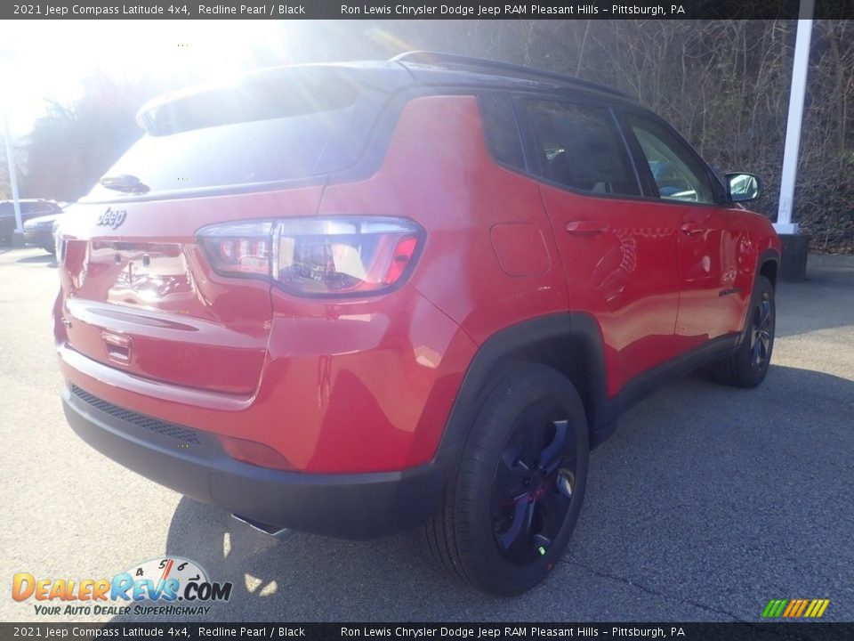 2021 Jeep Compass Latitude 4x4 Redline Pearl / Black Photo #5