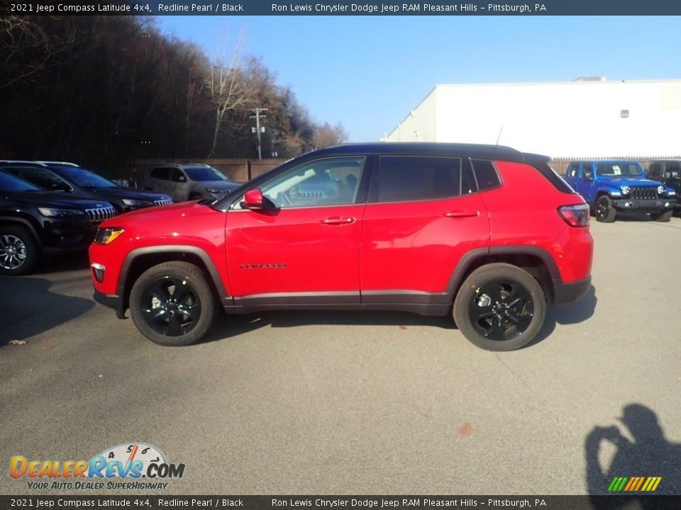 2021 Jeep Compass Latitude 4x4 Redline Pearl / Black Photo #7