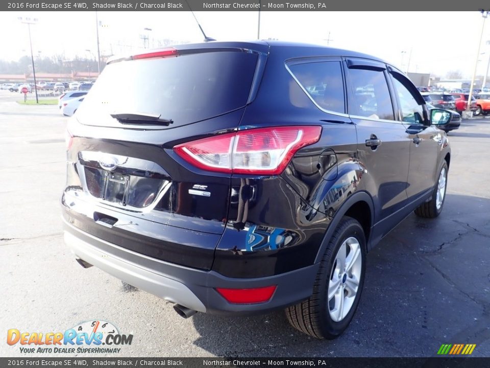 2016 Ford Escape SE 4WD Shadow Black / Charcoal Black Photo #8