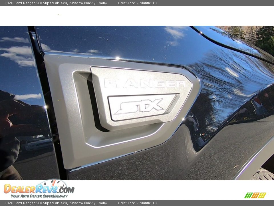 2020 Ford Ranger STX SuperCab 4x4 Shadow Black / Ebony Photo #24