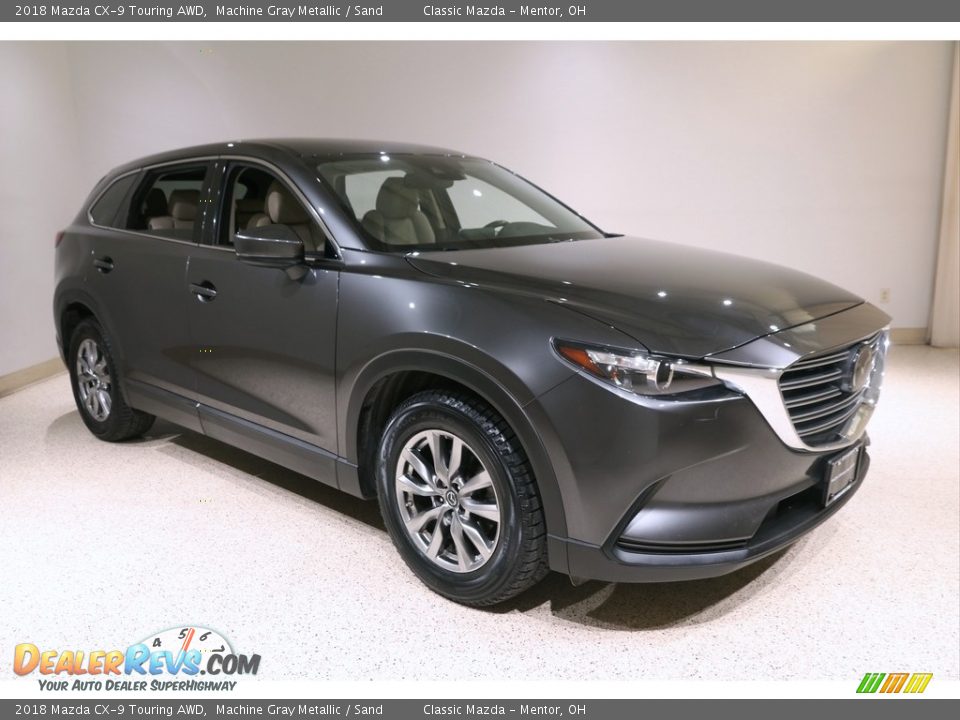 2018 Mazda CX-9 Touring AWD Machine Gray Metallic / Sand Photo #1