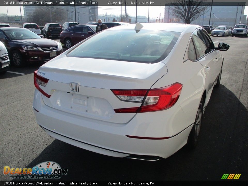2018 Honda Accord EX-L Sedan Platinum White Pearl / Black Photo #5