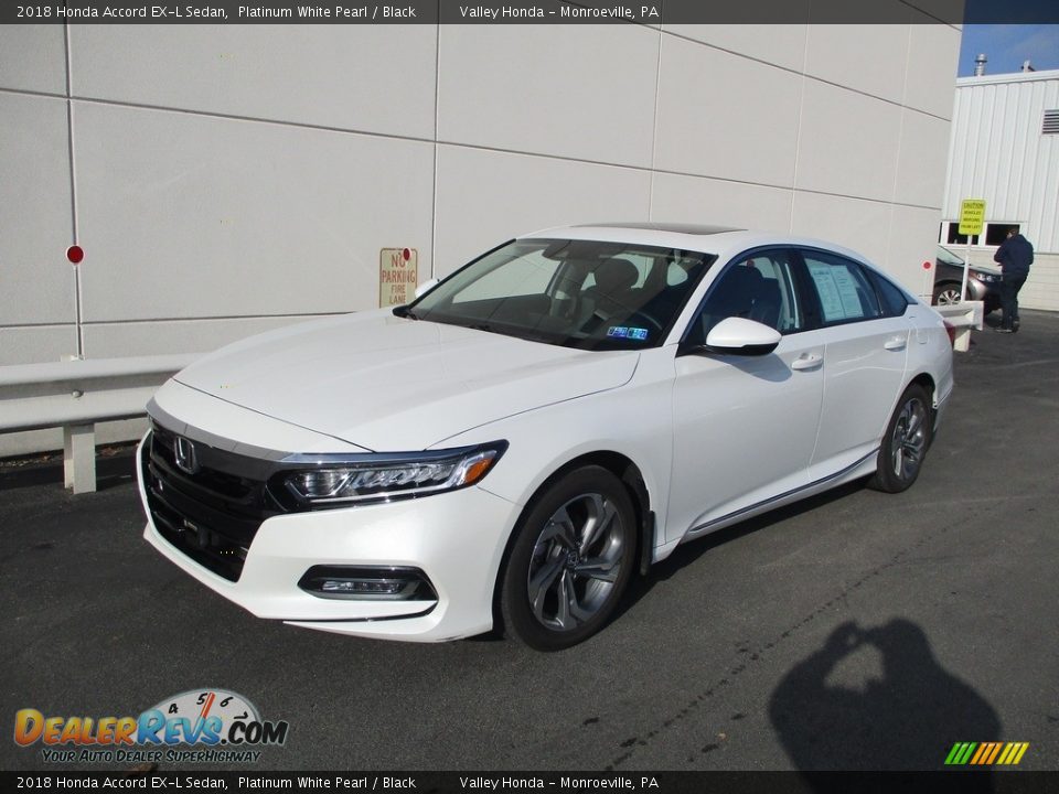 2018 Honda Accord EX-L Sedan Platinum White Pearl / Black Photo #9