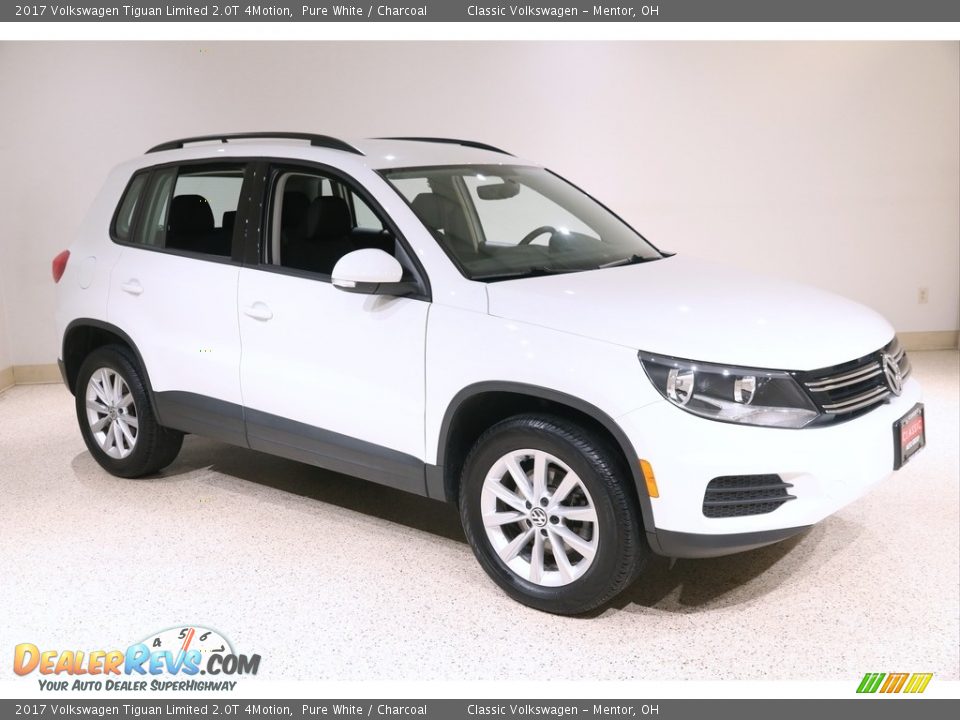 2017 Volkswagen Tiguan Limited 2.0T 4Motion Pure White / Charcoal Photo #1