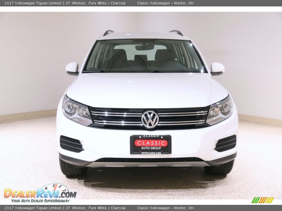 2017 Volkswagen Tiguan Limited 2.0T 4Motion Pure White / Charcoal Photo #2