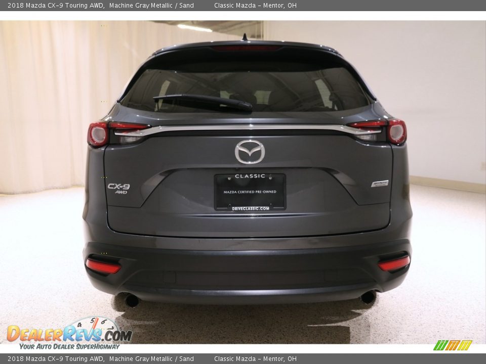 2018 Mazda CX-9 Touring AWD Machine Gray Metallic / Sand Photo #19