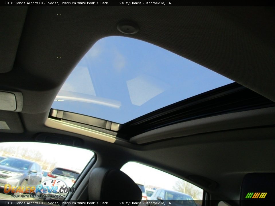 2018 Honda Accord EX-L Sedan Platinum White Pearl / Black Photo #13