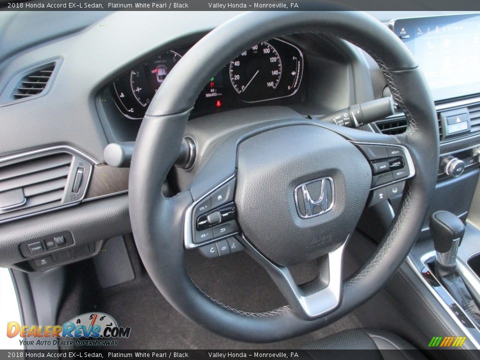 2018 Honda Accord EX-L Sedan Platinum White Pearl / Black Photo #14