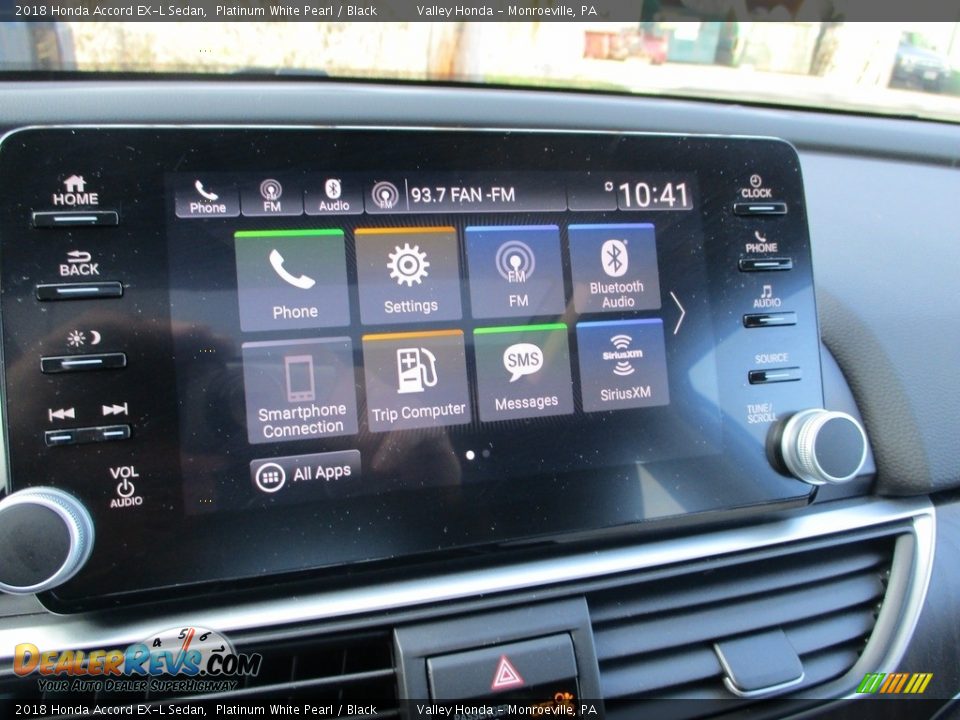 2018 Honda Accord EX-L Sedan Platinum White Pearl / Black Photo #15