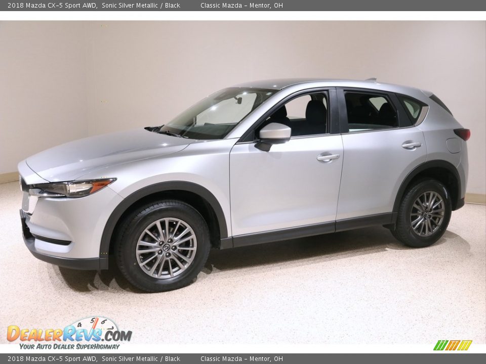 2018 Mazda CX-5 Sport AWD Sonic Silver Metallic / Black Photo #3