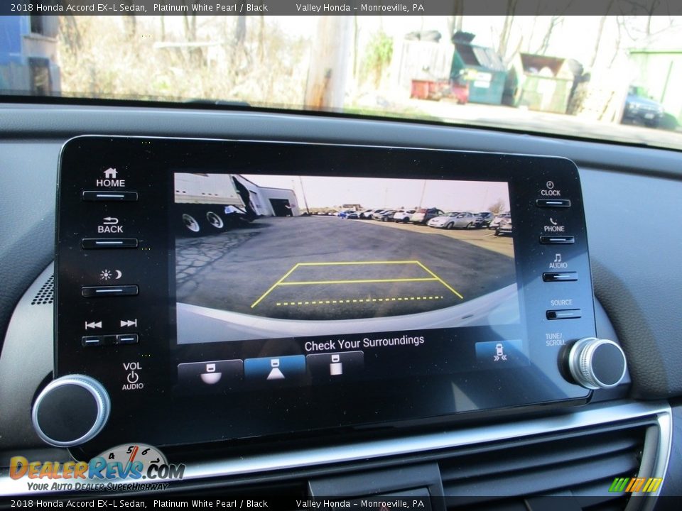 2018 Honda Accord EX-L Sedan Platinum White Pearl / Black Photo #16