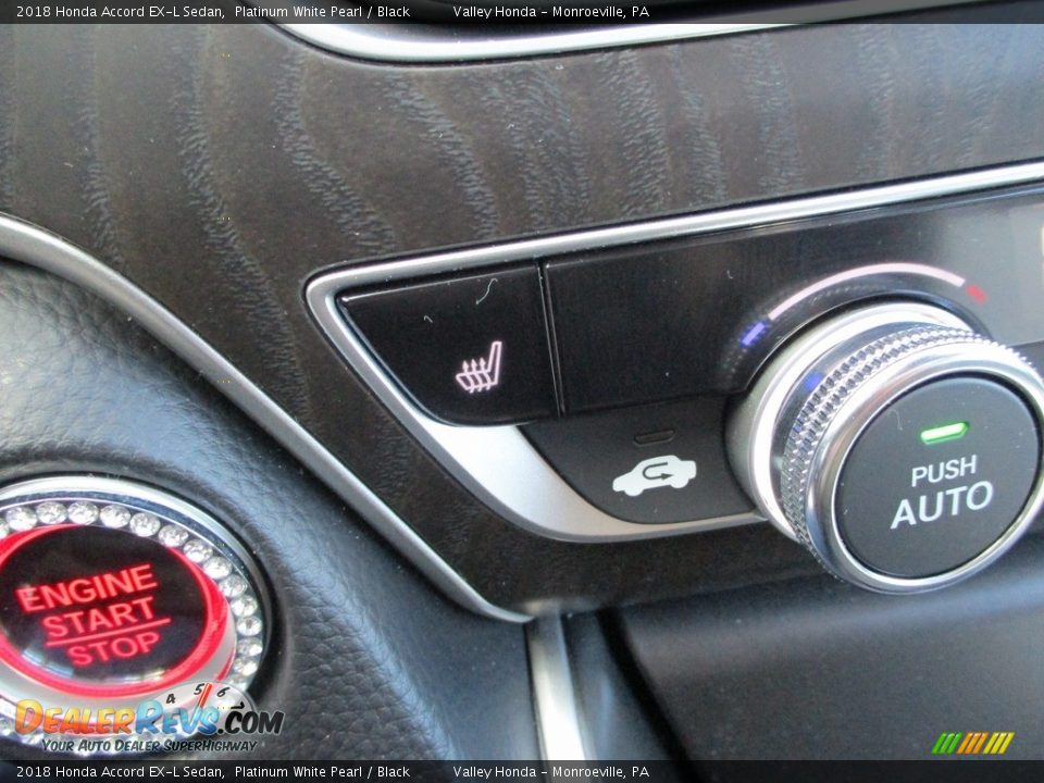 2018 Honda Accord EX-L Sedan Platinum White Pearl / Black Photo #18