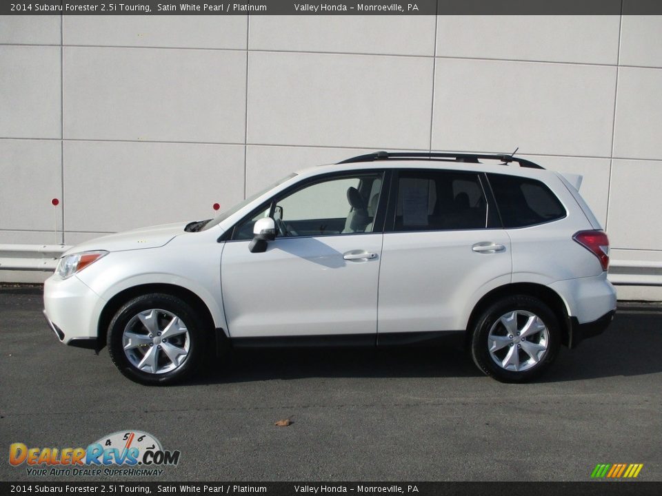 2014 Subaru Forester 2.5i Touring Satin White Pearl / Platinum Photo #2