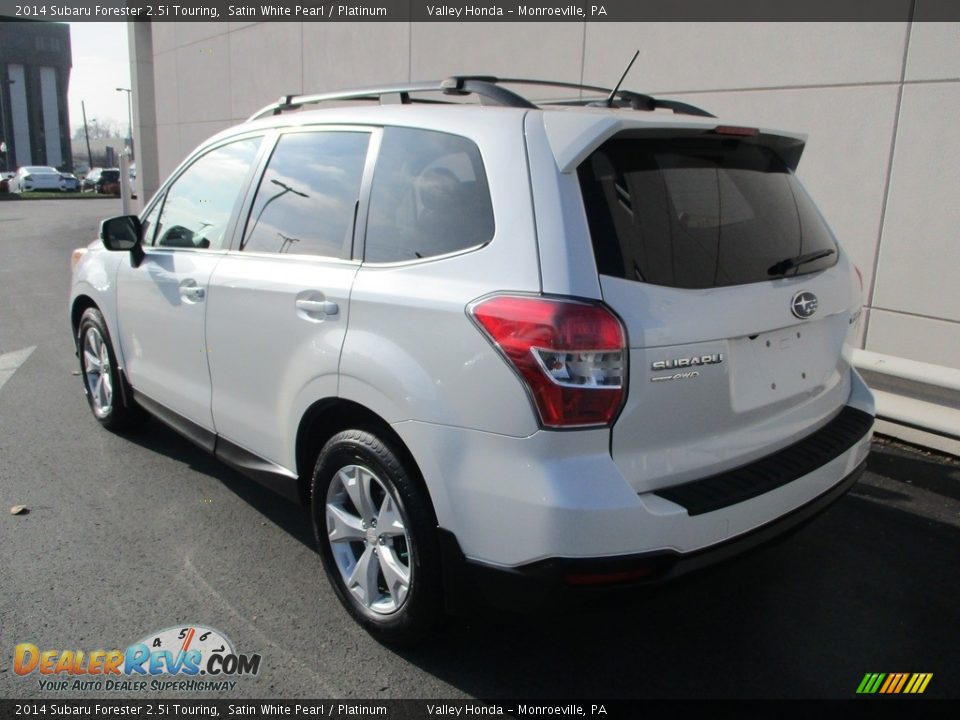 2014 Subaru Forester 2.5i Touring Satin White Pearl / Platinum Photo #3