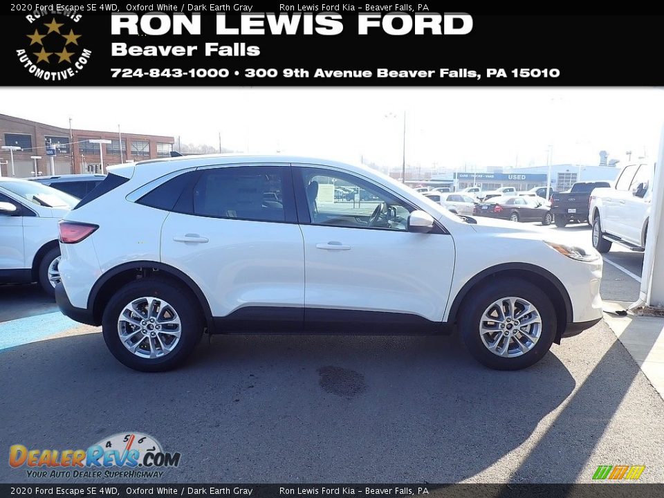 2020 Ford Escape SE 4WD Oxford White / Dark Earth Gray Photo #1