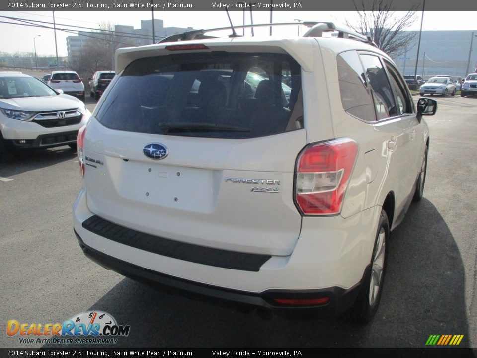 2014 Subaru Forester 2.5i Touring Satin White Pearl / Platinum Photo #5