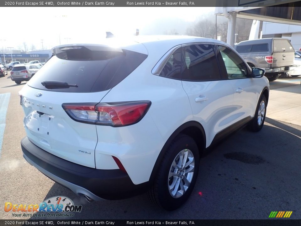 2020 Ford Escape SE 4WD Oxford White / Dark Earth Gray Photo #2