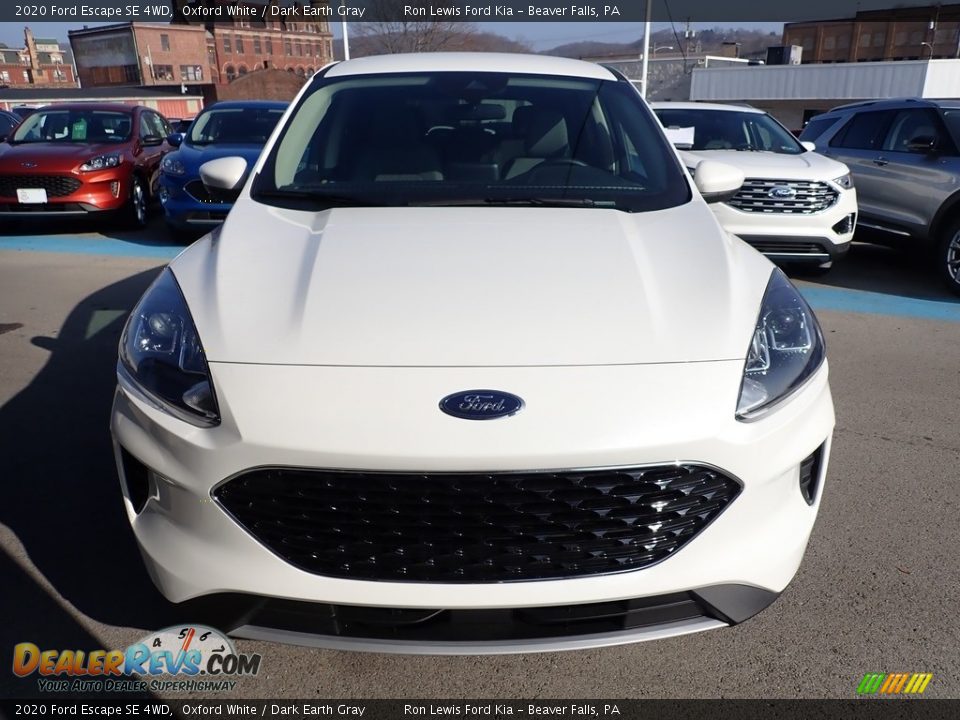 2020 Ford Escape SE 4WD Oxford White / Dark Earth Gray Photo #4