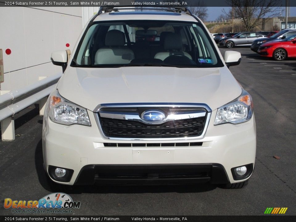 2014 Subaru Forester 2.5i Touring Satin White Pearl / Platinum Photo #9