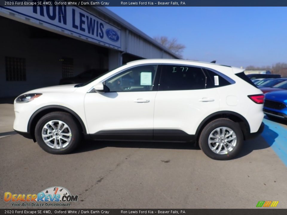 2020 Ford Escape SE 4WD Oxford White / Dark Earth Gray Photo #6