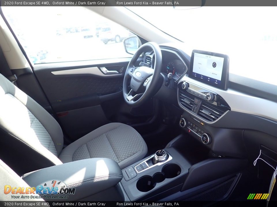 2020 Ford Escape SE 4WD Oxford White / Dark Earth Gray Photo #10
