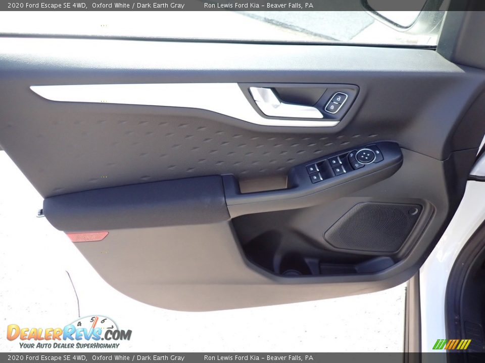 2020 Ford Escape SE 4WD Oxford White / Dark Earth Gray Photo #12