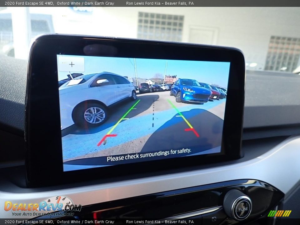 2020 Ford Escape SE 4WD Oxford White / Dark Earth Gray Photo #16