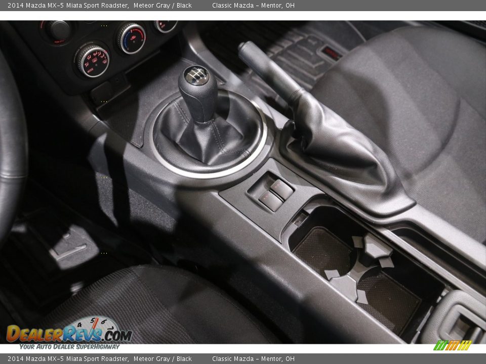 2014 Mazda MX-5 Miata Sport Roadster Meteor Gray / Black Photo #13