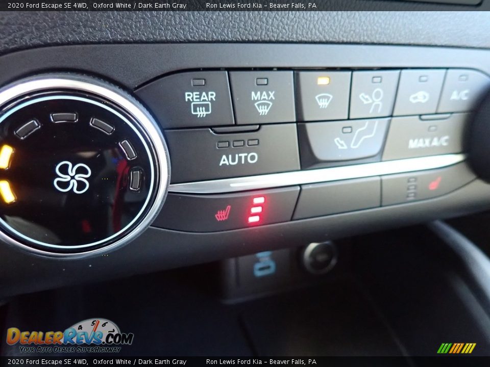 2020 Ford Escape SE 4WD Oxford White / Dark Earth Gray Photo #17