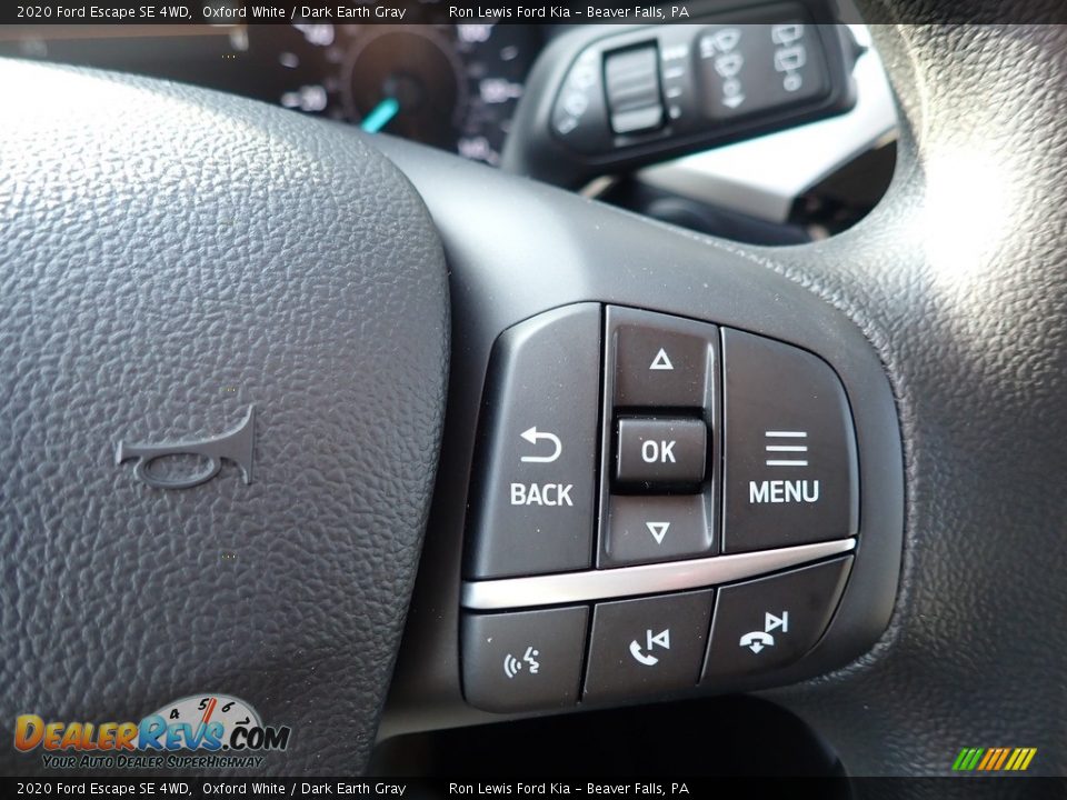 2020 Ford Escape SE 4WD Oxford White / Dark Earth Gray Photo #18